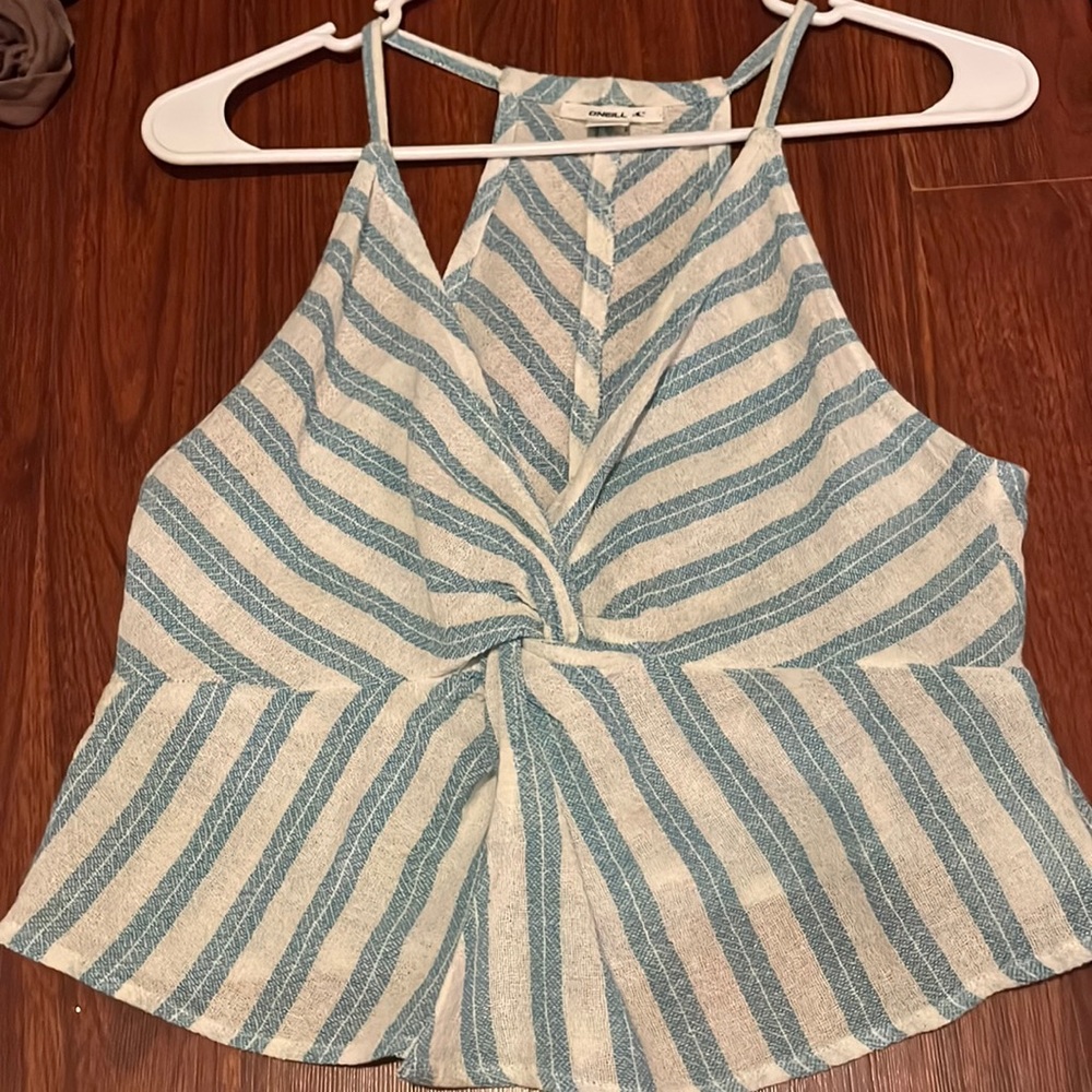 Brand new never worn before breathable almost woven texture with a cross knot